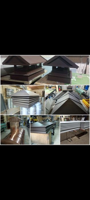 Вентиляційні решітки,  жалюзі,  накриття димоходів,  металевий сайдинг