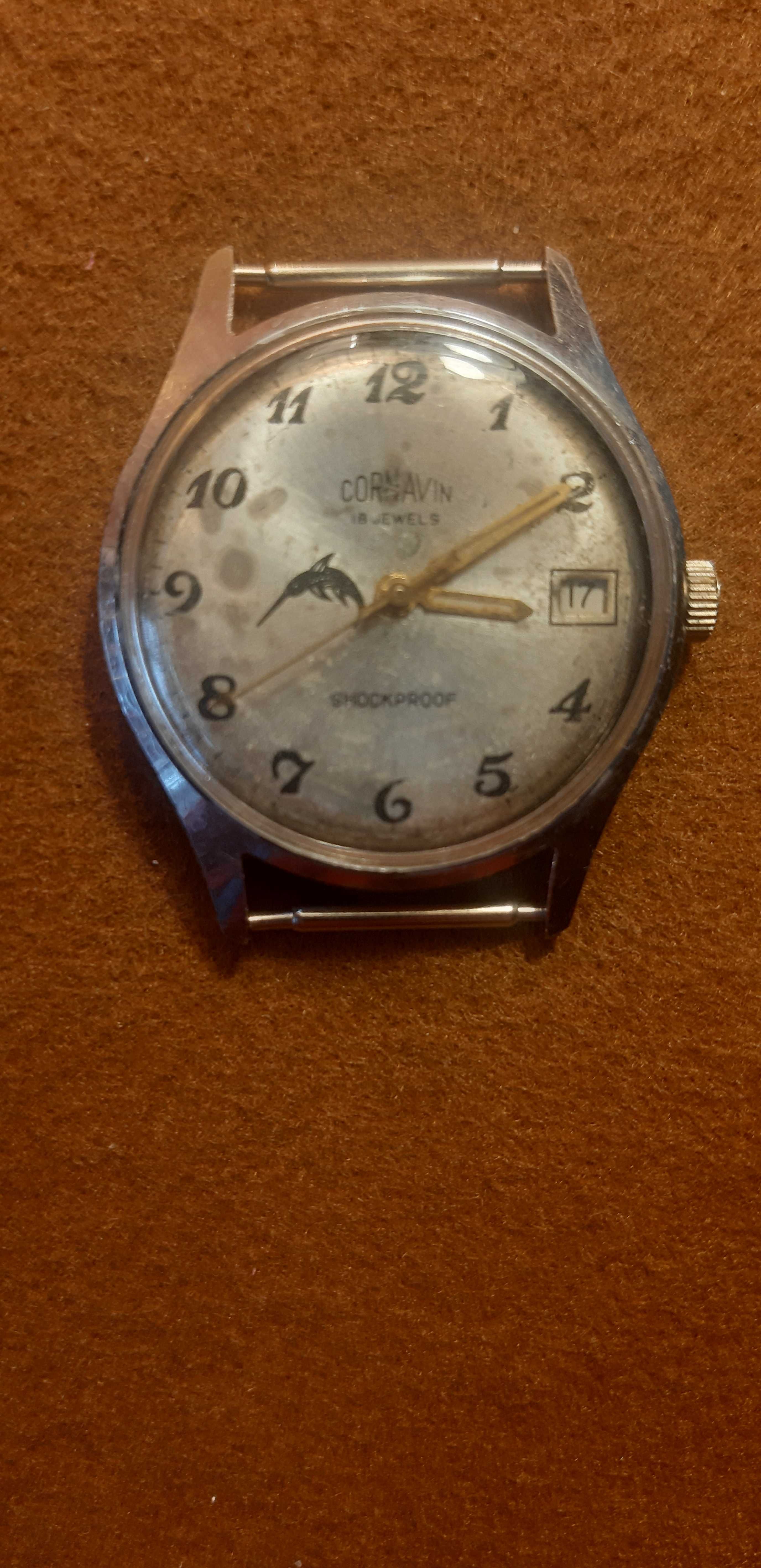 Часы Cornavin 18 jewels  на ходу советского периода