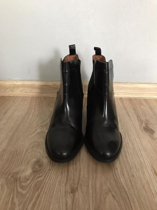 H&M Premium Genuine Leather botki damskie skóra 40