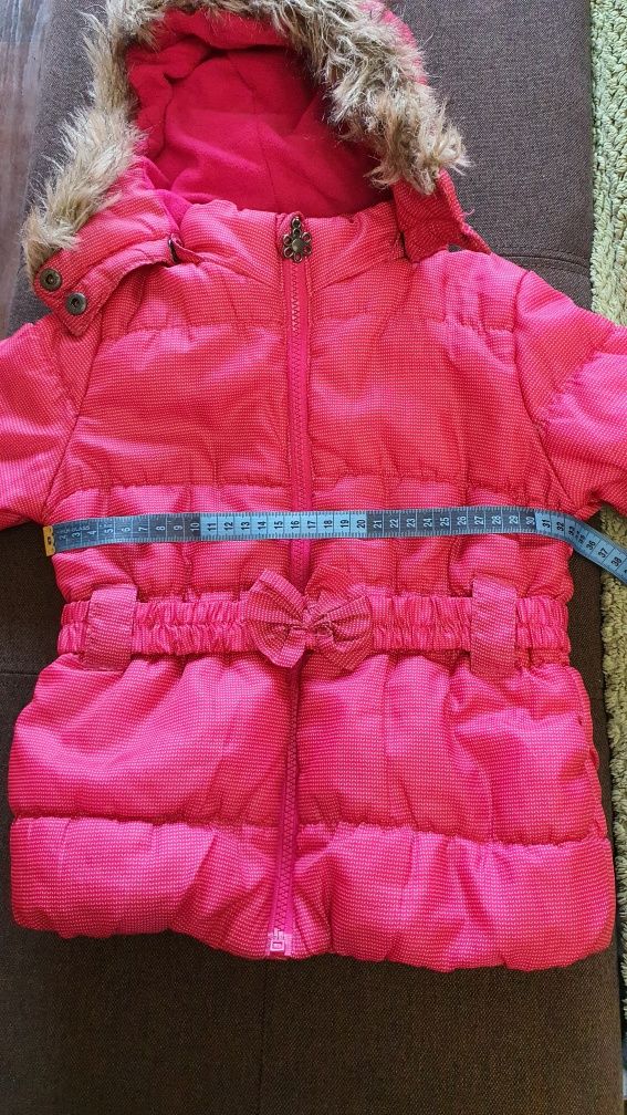 Курточка Lupilu демисезон теплая зима розовая 98 размер 104