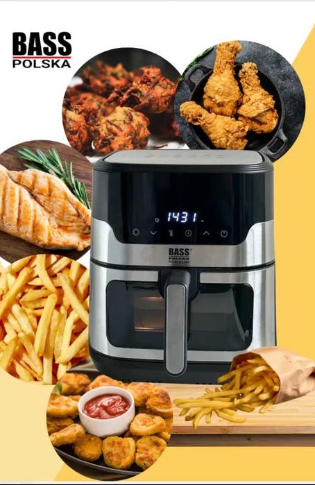 Аерофритюрниця Bass Polska 9 л з оглядовим вікном та Wi-Fi (BH10885)