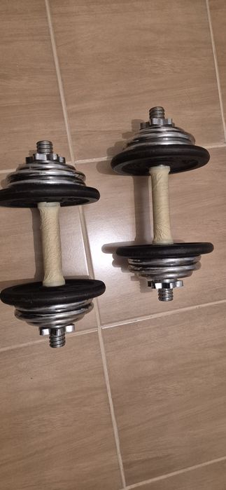 2 conjuntos Alteres 10 kg cada
