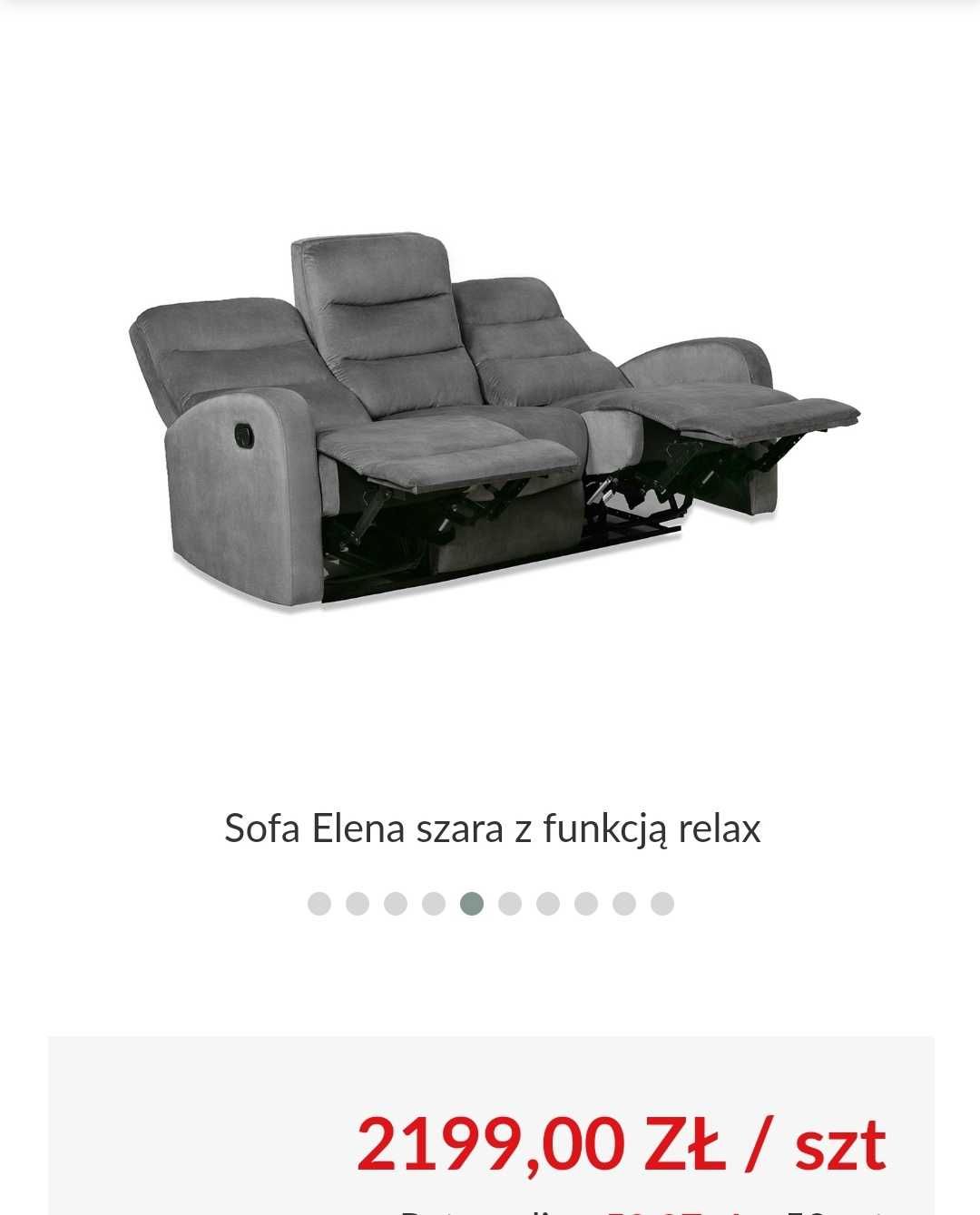 Okazja !!! Sofa "Elena" z funkcją relax - Tychy
