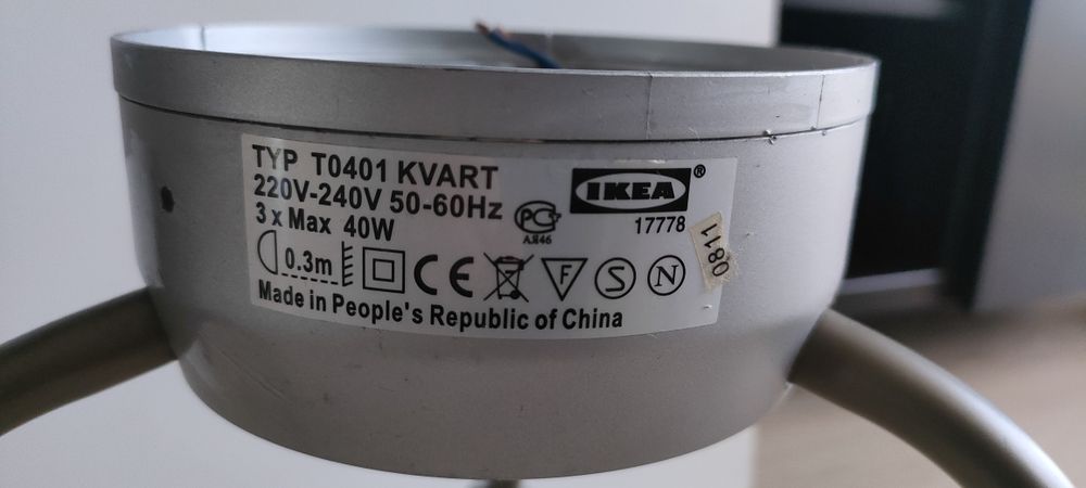 Lampa sufitowa Ikea  Kvart