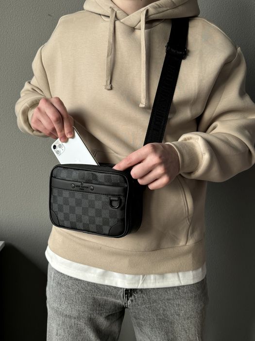 Чоловіча сумка Louis Vuitton мужская сумка бананка барсетка мессенджер