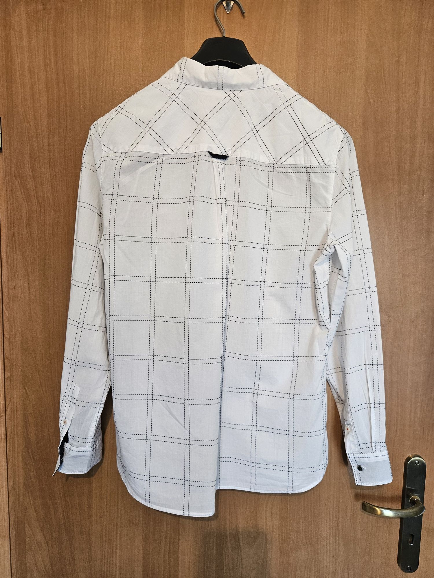 Koszula Tommy Hilfiger biała w kratę
