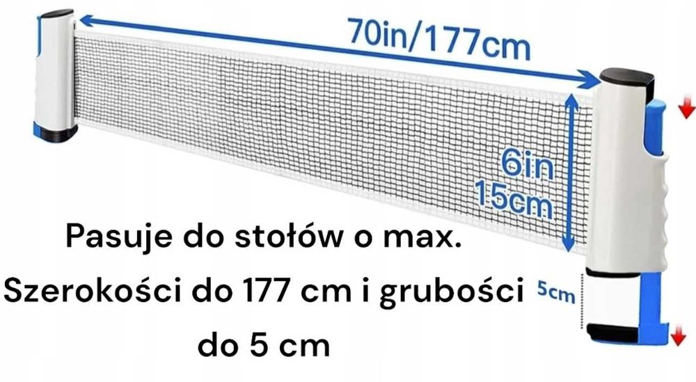 PING PONGA tenisa stołowego siatka rakietki PIŁKI ETUI PREZENT DZIECKA