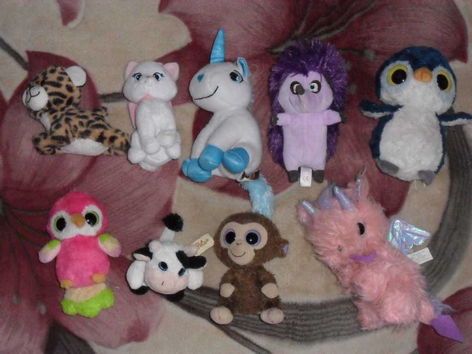 Глазастики единороги, лисичка, слоники, мишка, собака