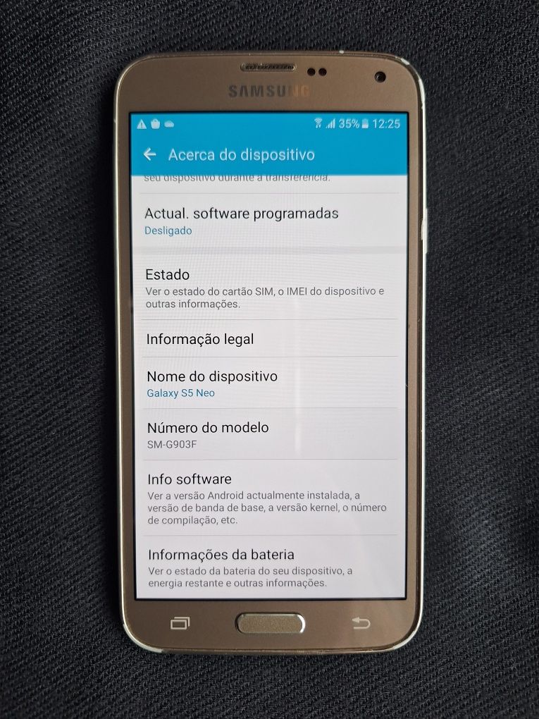 Samsung Galaxy S5 Neo, dourado'