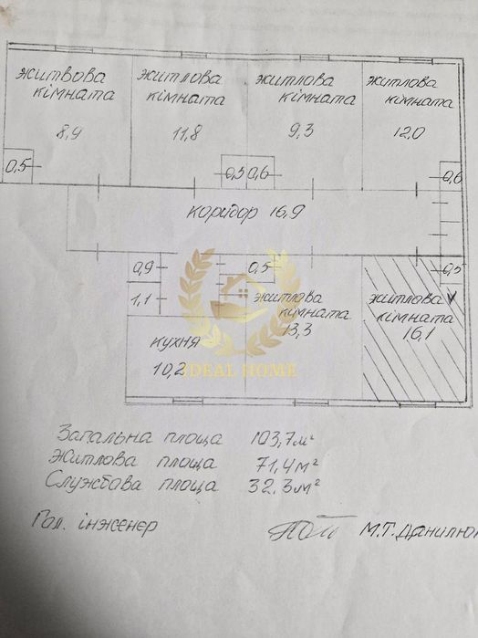 Продам 1 кімнату в кумінальні квартирі