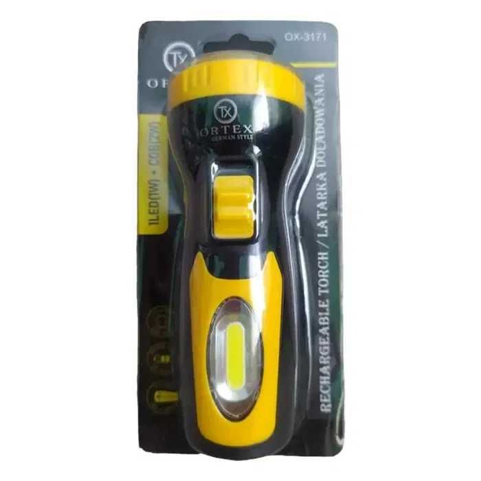Яркий Аккумуляторный Фонарик LED+COB Ortex OX-3171 120 м 20 часов!