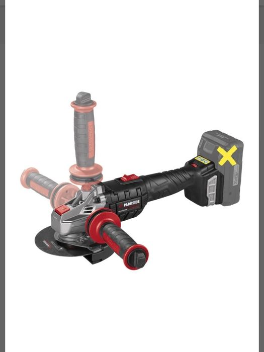 Rebarbadora angular recarregável 20 V parkside performance