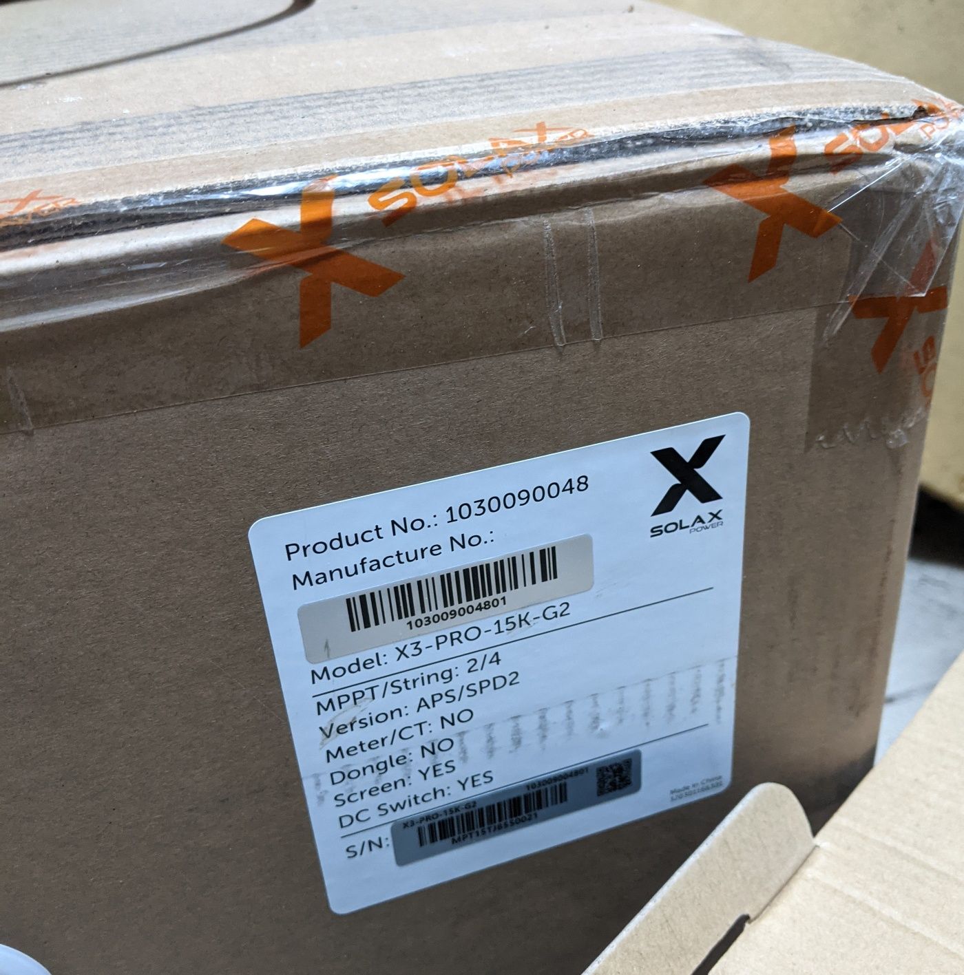 Інвертор solax x3-pro-15K-g2