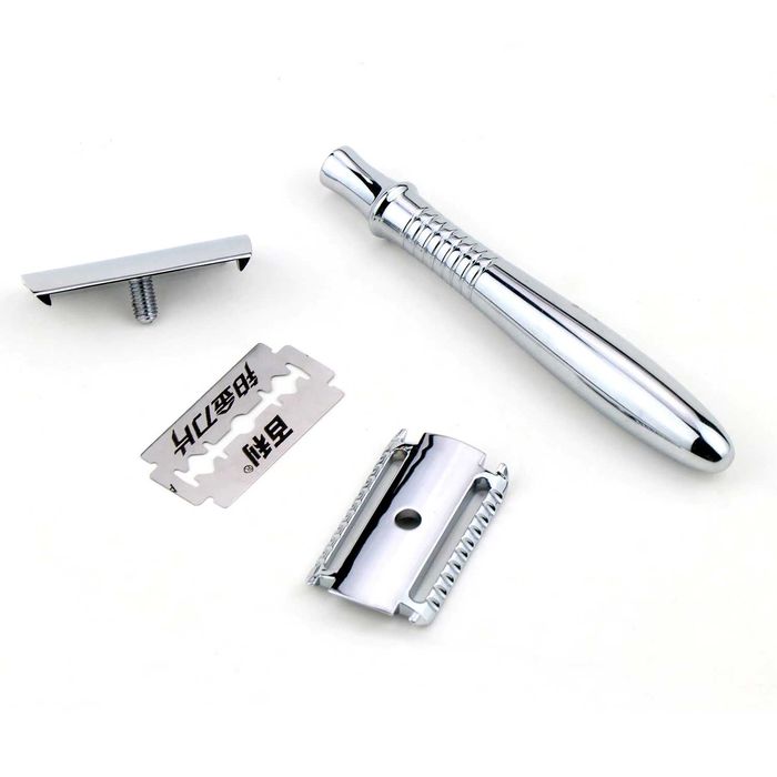 Високоякісний станок бритва для гоління+5 лез в подарунок.