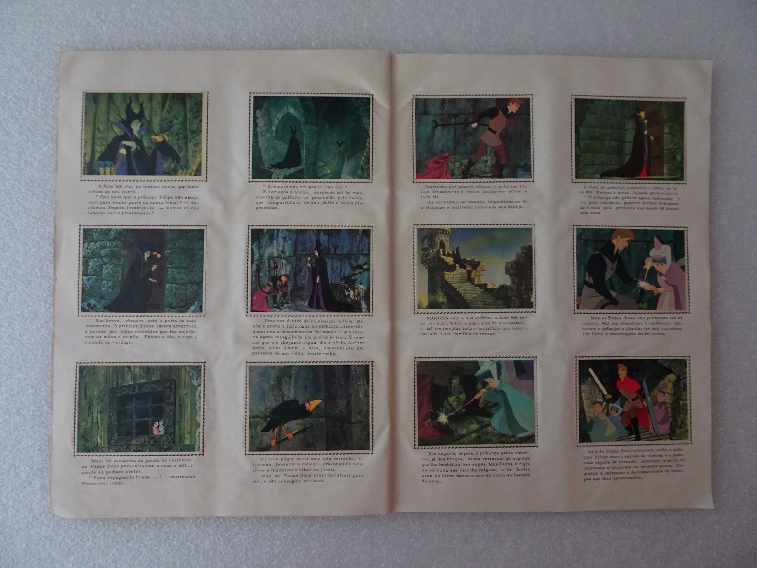 Caderneta de cromos completa A Bela Adormecida