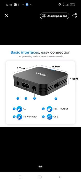 TvBox Android 10 4K UHD Netflix , YouTube , Player TVN Disney+. Nowy.