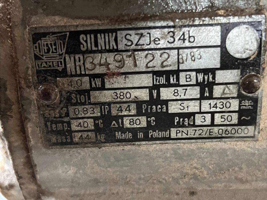 Silnik elektryczny trójfazowy SzJe 34b TAMEL 4 kW