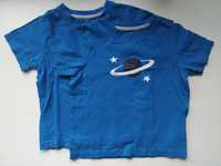 Piżamka 98/104 Lupilu góra koszulka T-Shirt do spania niebieski 2szt