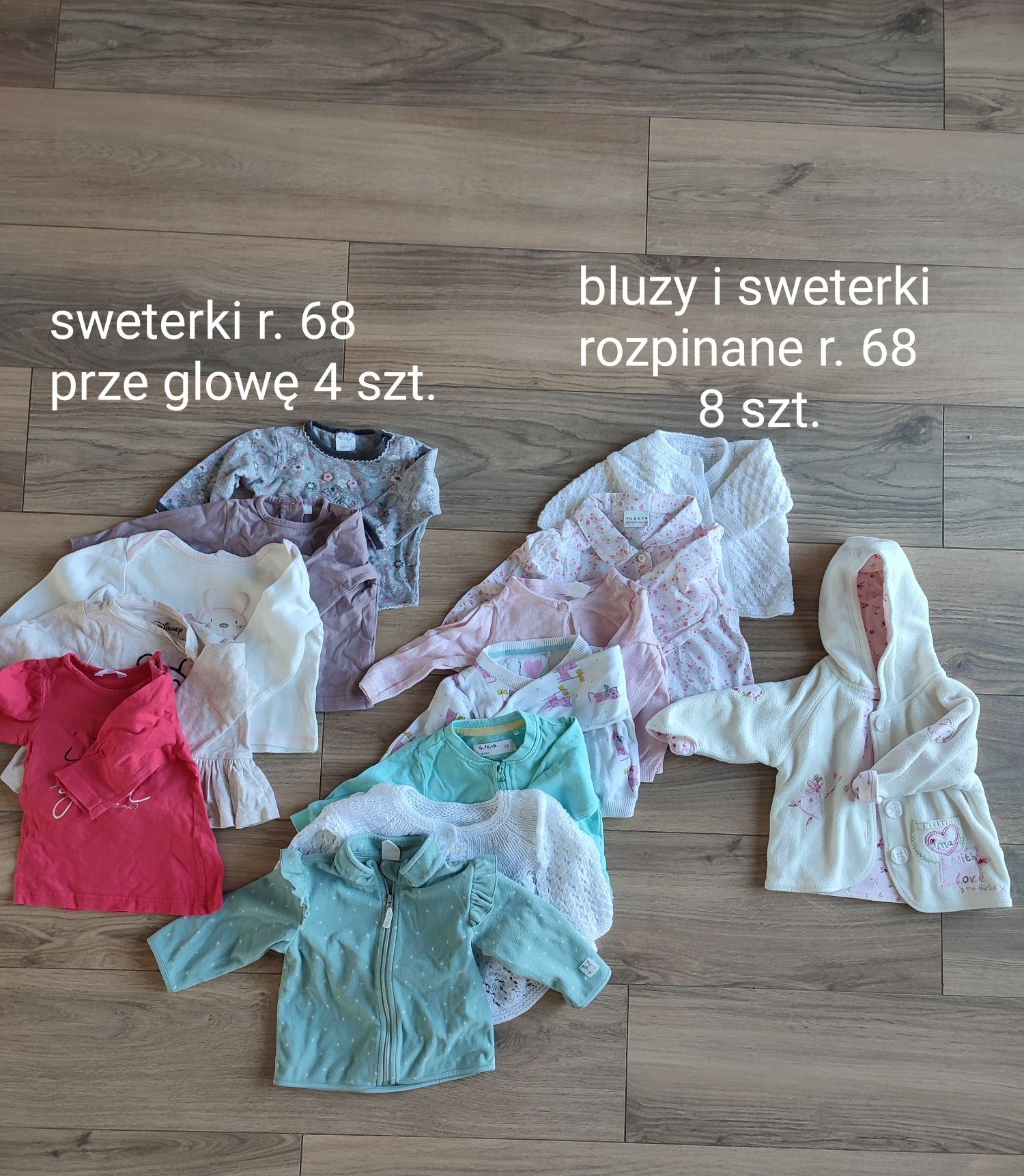 Ubranka dla bliźniaczek 68