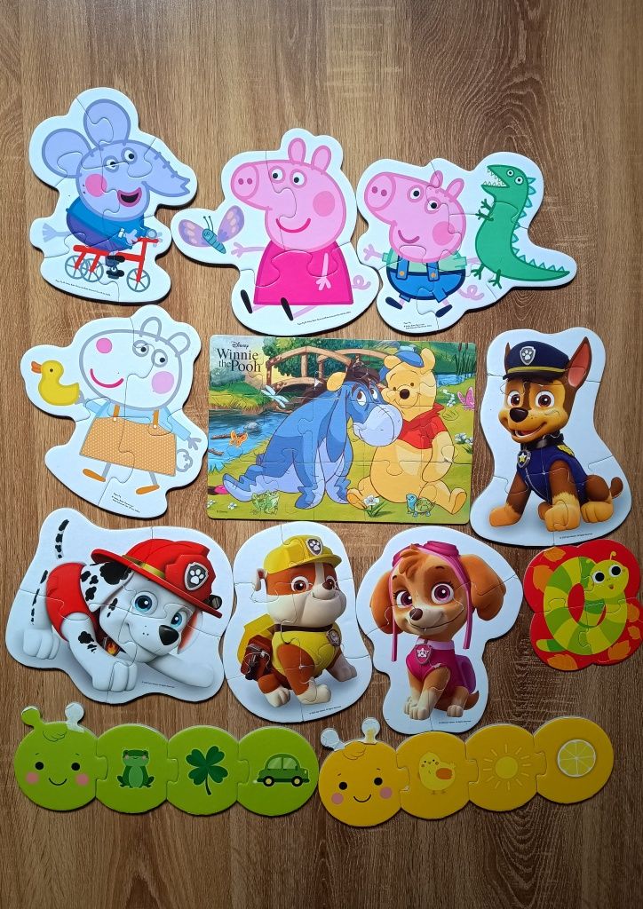 Puzzle Psi patrol, Pepa pig, pow patrol. Puzzle dzieciece