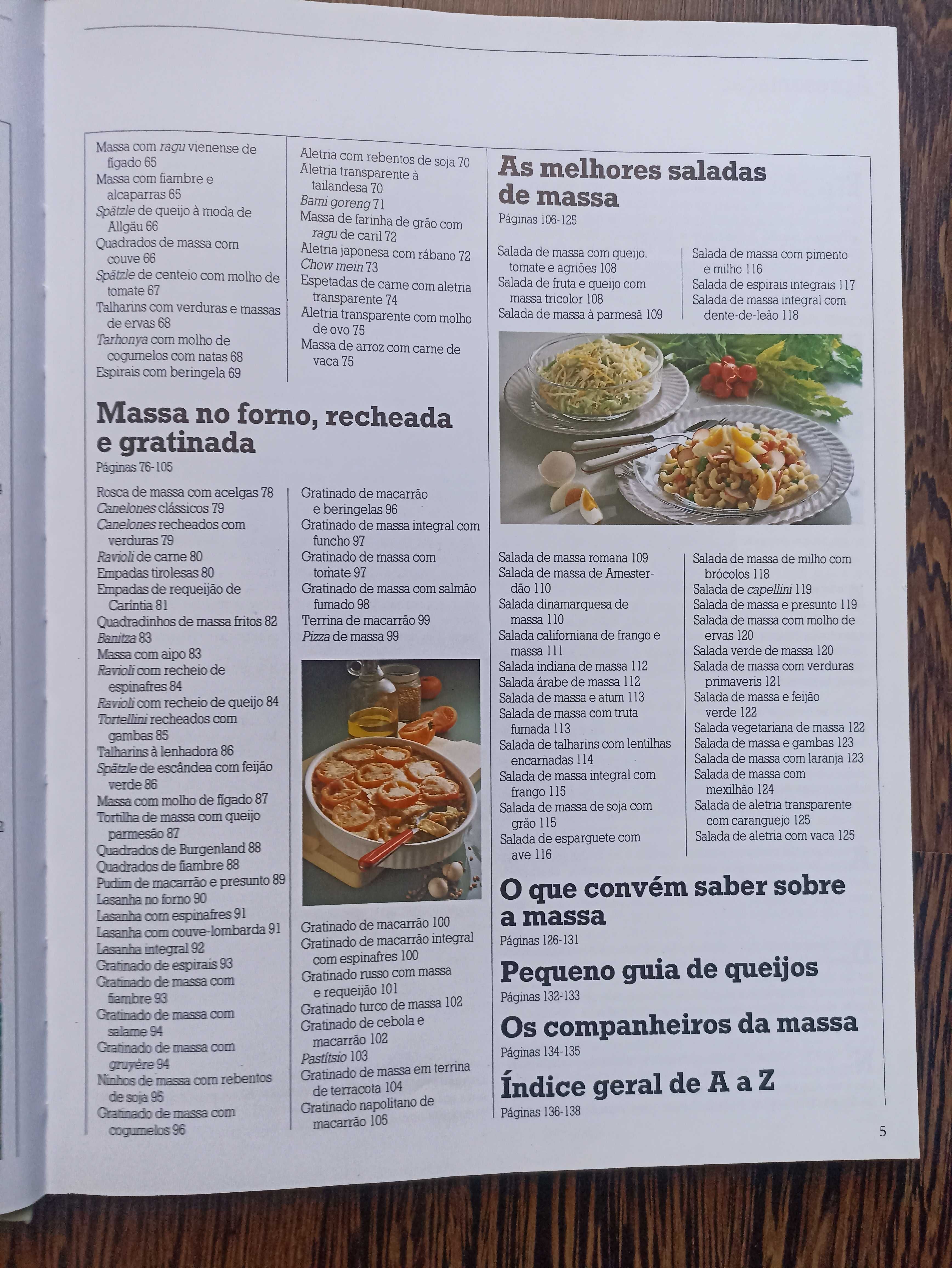 livro receitas de Massas. Novo