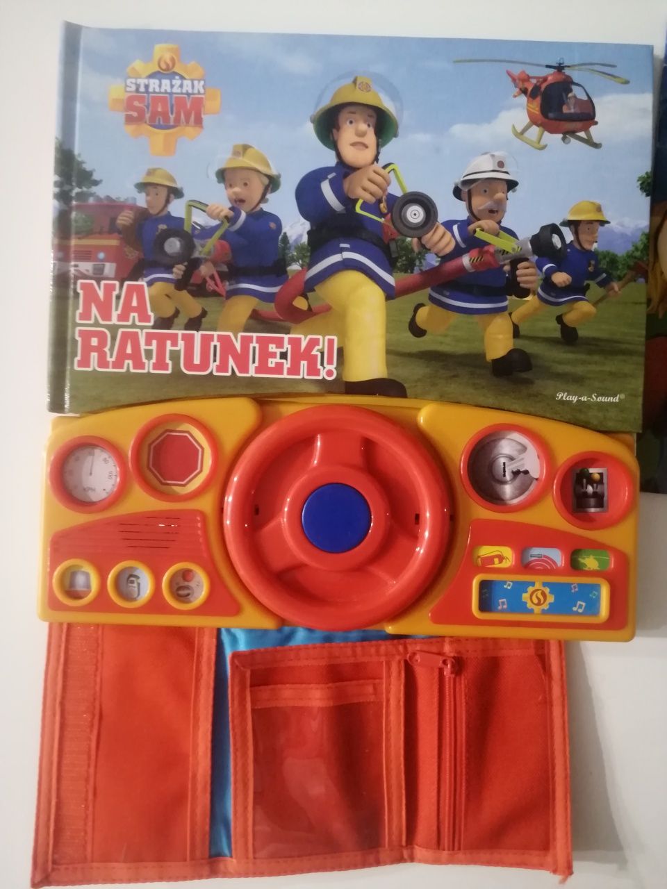 Strażak Sam Na Ratunek książka z kierownicą Bob Budowniczy bajka portf