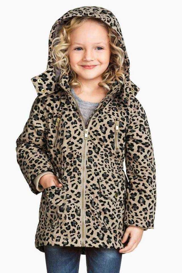 H&M Parka dla córci przejsciówka w panterkę 140/9-10 lat