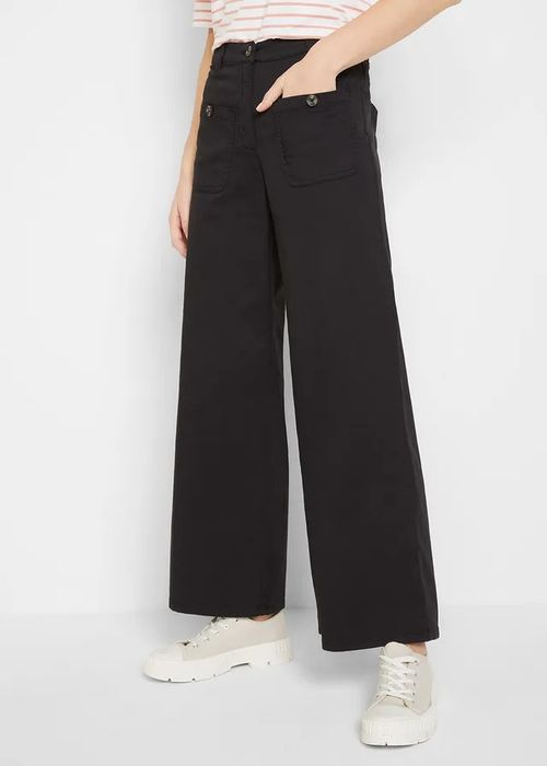 B.P.C spodnie czarne wide leg, high waist r.50