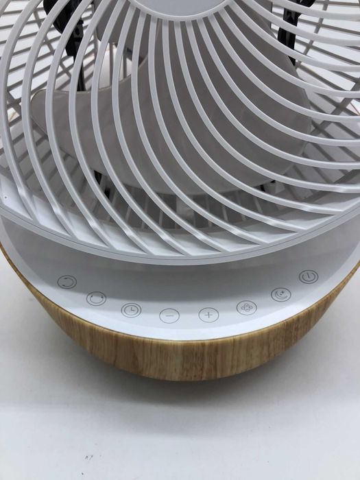 Cichy wentylator biurkowy 4UMOR 21W 12 prędkości z pilotem biel