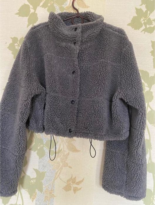 Вкорочена тедді шубка