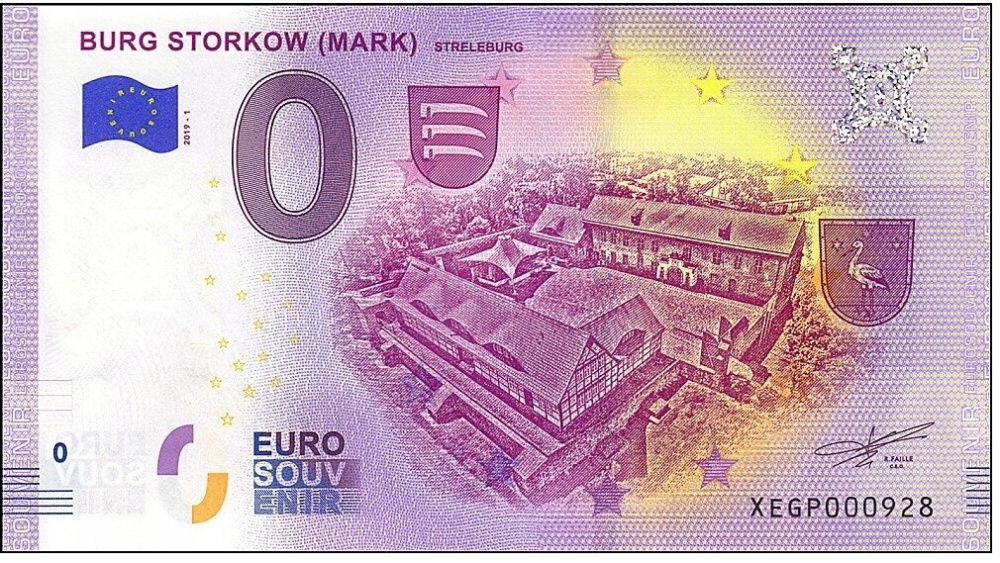 0 euro Burg Storkow 2019.1 niski numer 604