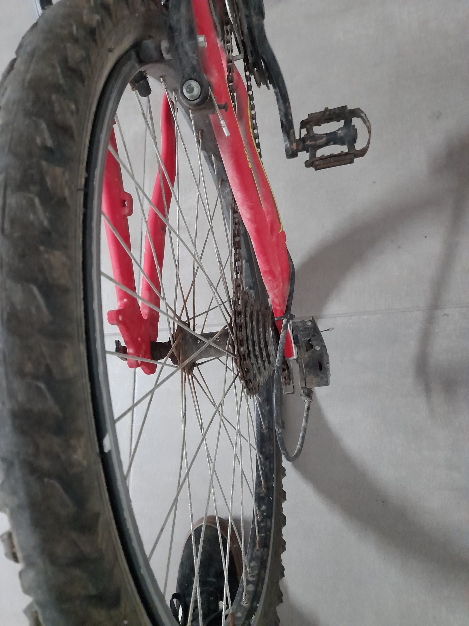 Bicicleta usada.