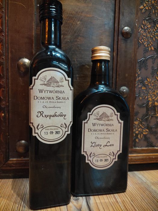 Olej zimnotłoczony z lnu złotego