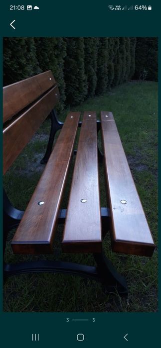 Ławka ogrodowa nogi żeliwne ,,Oslo"