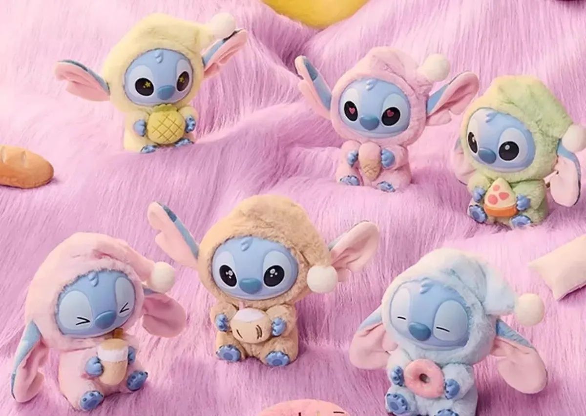Os Monstrinhos Labubu - Stitch , Caixa Surpresa