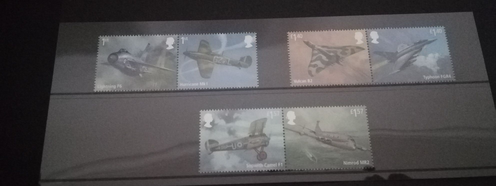 Selos sobre o Centenário Força Aérea Britânica (RAF) (Novo)