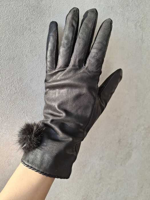 Шкіряні рукавички