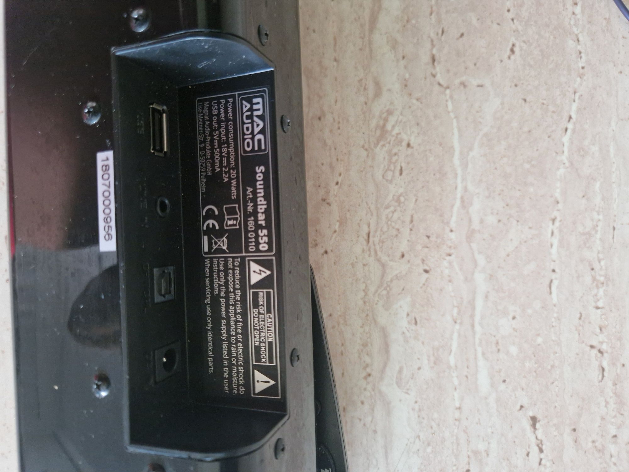 Soundbar Mac Audio bluetooth