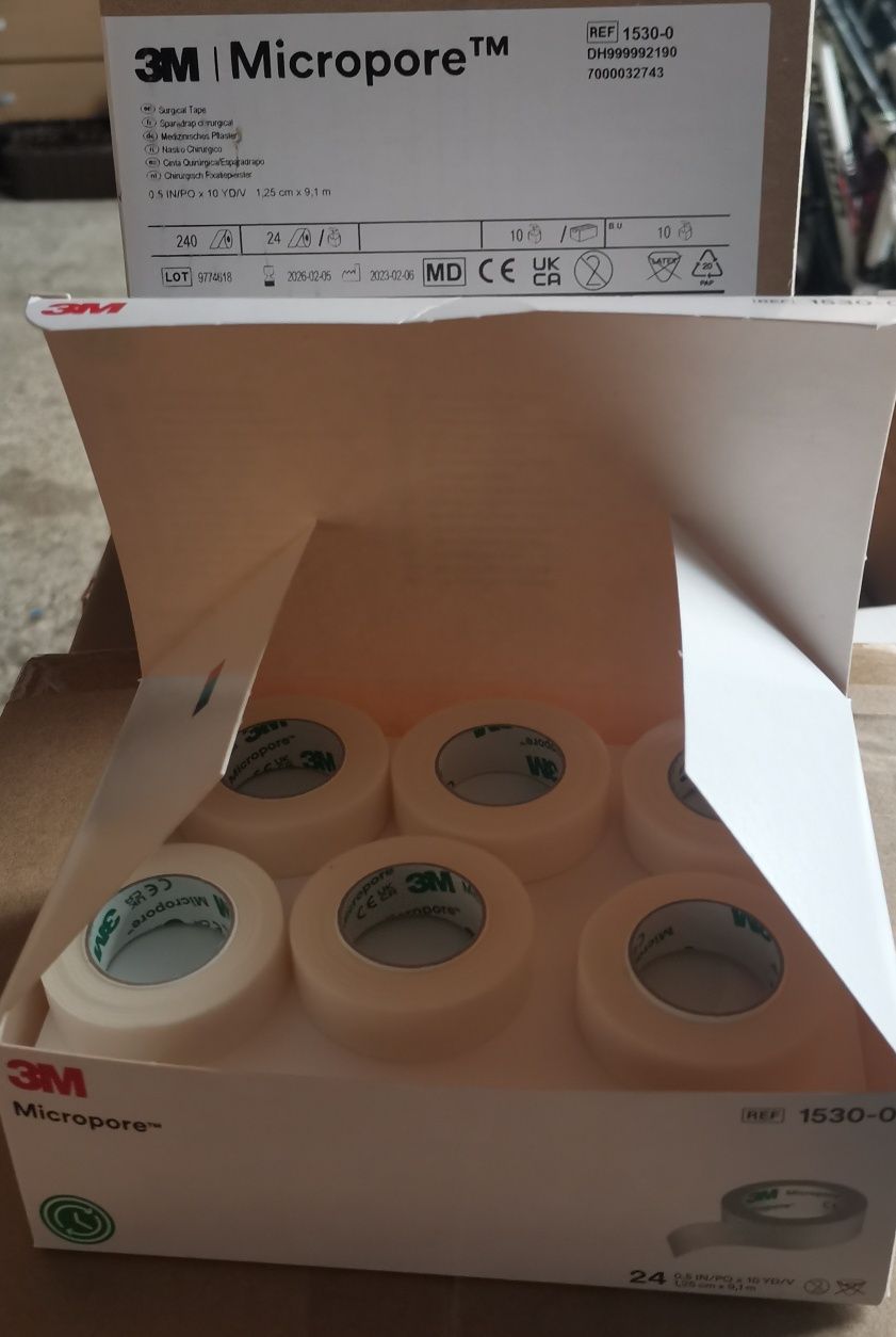 Plaster Opatrunek Przylepiec 3M Micropore 9.1x1.25
