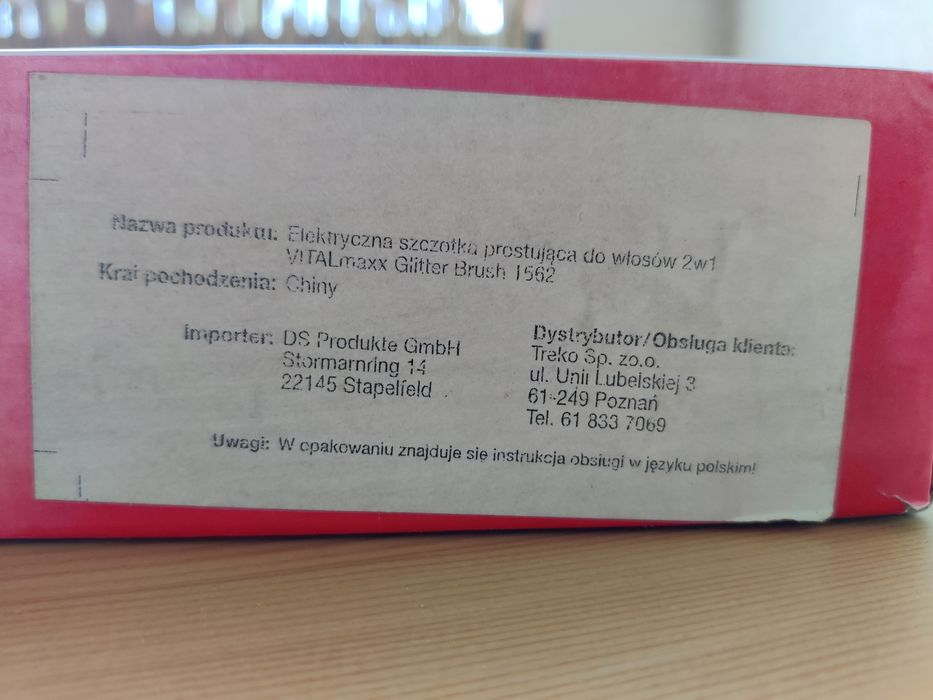 Elektryczna szczotka z prostownicą Vital Maxx