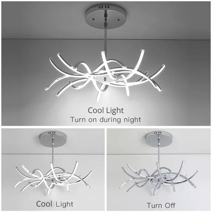 Nowoczesna lampa sufitowa LED żyrandol