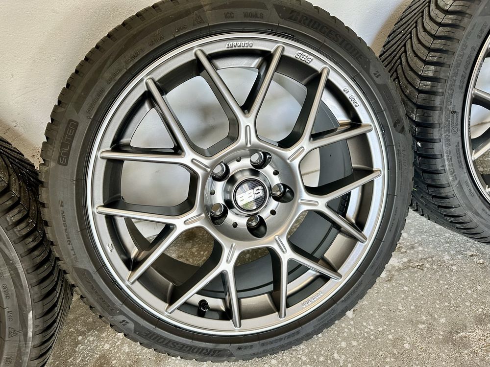 Felgi 8x18 5x120 ET45 BBS XR Platinum Honda Type R Flow Forming