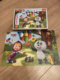 Puzzle Masza i Niedźwiedź 100 Trefl