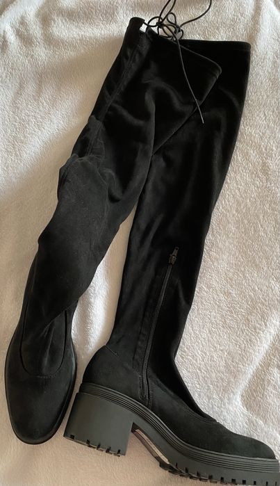 Сапоги ботфорти високі