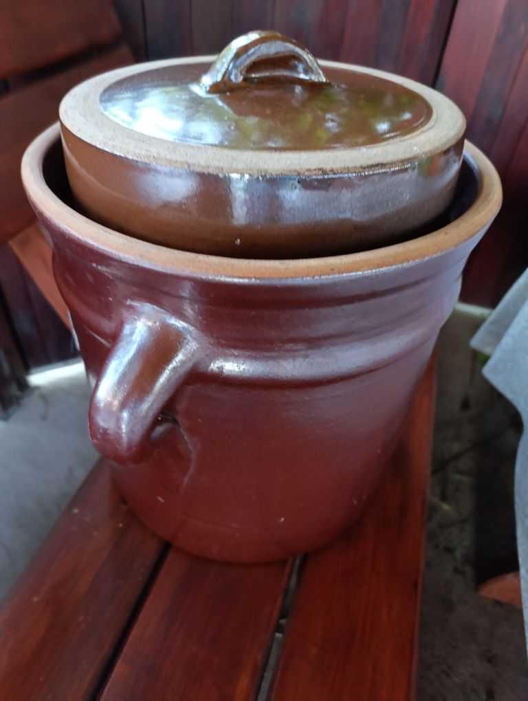 Garnek ceramiczny kamionkowy do kiszenia kapusty ogórkow