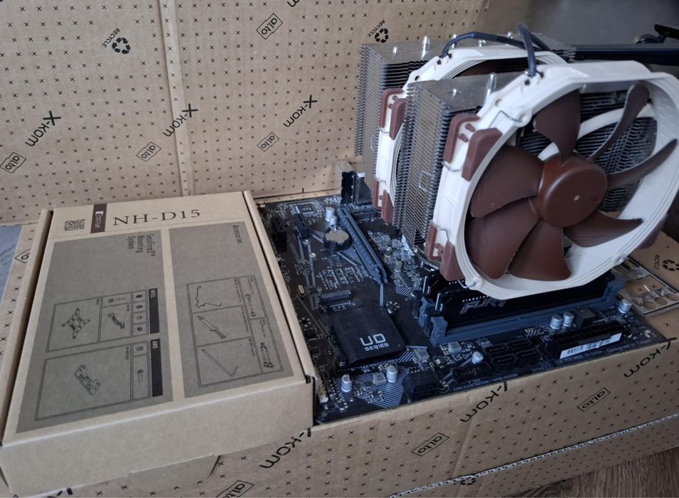 Płyta główna , procesor i7-10700f oraz chłodzenie oraz RAM 3200mhz ddr