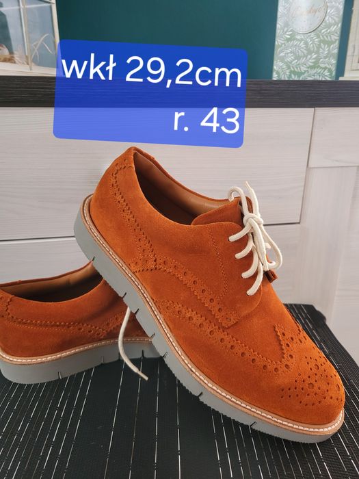 Nowe skórzane buty męskie Mey&Edlich skóra naturalna