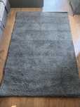 Dywan Shaggy Ikea Adum szary 195x133