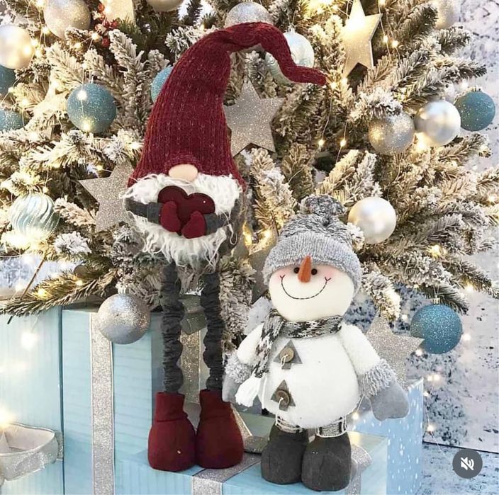 Новорічний декор, іграшки: Миколай, Дід Мороз, сніговик, гноми, ельфи