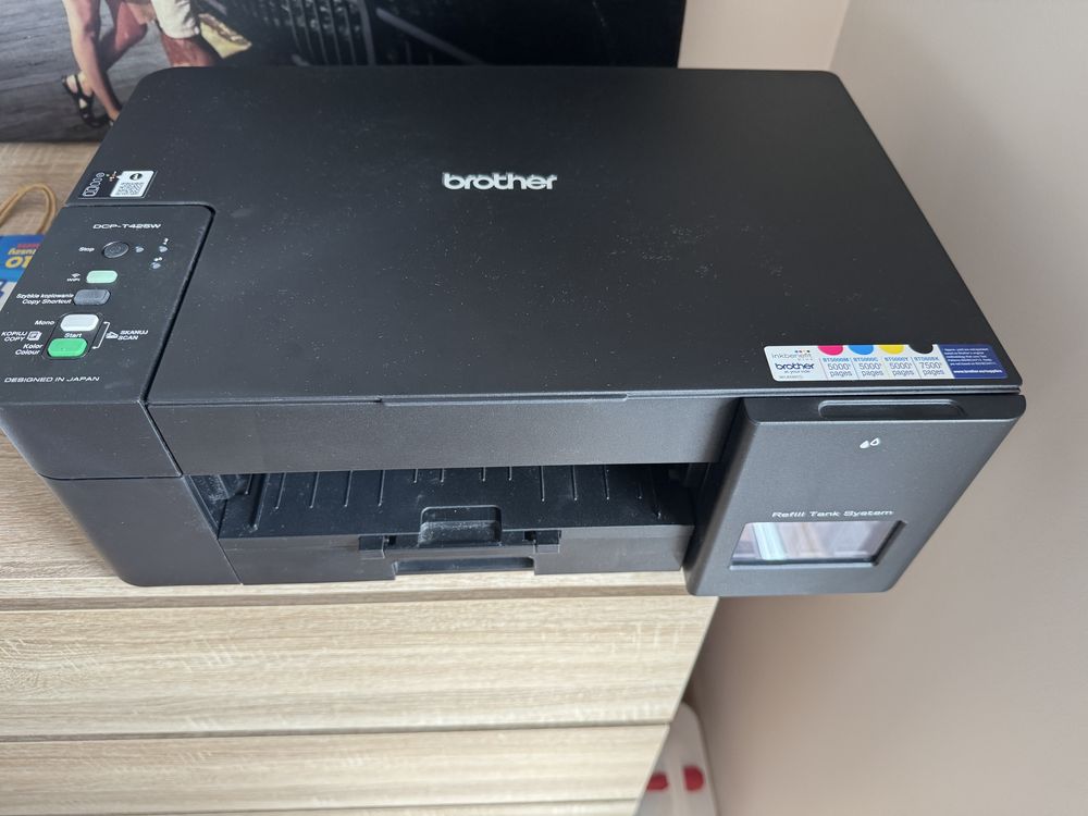 Drukarka ze skanerem Brother DCP-T425W, przebieg 30kart, GWARANCJA 5L